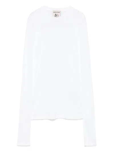 Semicouture Arianna Long-sleeves T-shirt In White