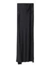 Semicouture Asymmetric Bias-cut Skirt In Black