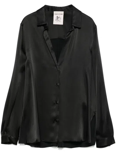 Semicouture Ava Shirt In Black