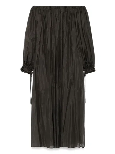 Semicouture Avis Maxi Dress In Black