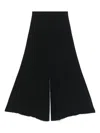 Semicouture 'avril' Black Silk Blend Trousers