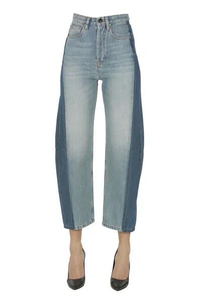 Semicouture Barrel Jeans In Blue