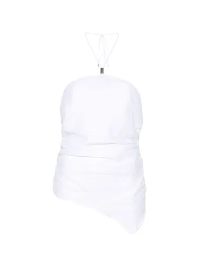 Semicouture Becka Linen Top In White