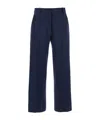 Semicouture Blue Tailored Pants With Straight Leg In Viscose Blend Woman In Black