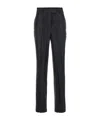 Semicouture Belt-loop Wool Trousers In Black