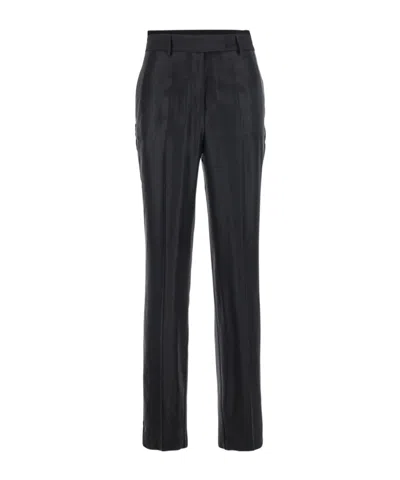 SEMICOUTURE BELT-LOOP WOOL TROUSERS