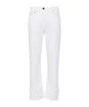 Semicouture Belt-loop Jeans In White