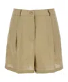 SEMICOUTURE LINEN SHORTS