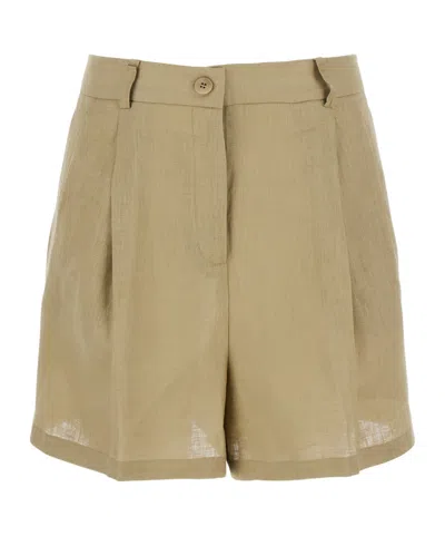 SEMICOUTURE SEMI COUTURE SHORTS WITH BELT LOOPS AND BUTTON