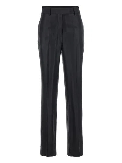 SEMICOUTURE BELT-LOOP WOOL TROUSERS