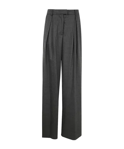 Semicouture Belt Loops Slacks In Black