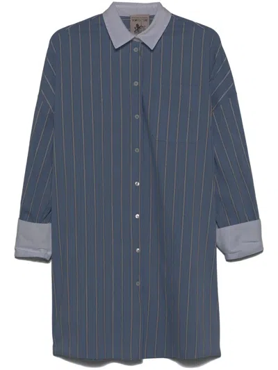 SEMICOUTURE SEMICOUTURE BENEDICTE STRIPED COTTON SHIRT