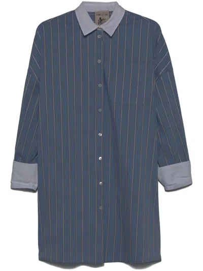 SEMICOUTURE SEMICOUTURE BENEDICTE STRIPED COTTON SHIRT