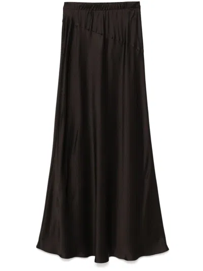 Semicouture Berenice Maxi Skirt In Brown