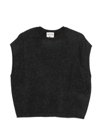 Semicouture Beth Wool Vest In Black