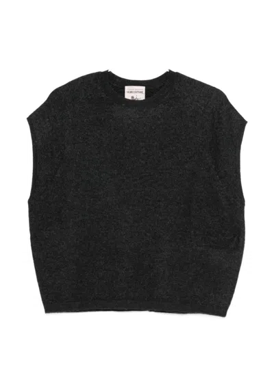 Semicouture Beth Wool Vest In Grey