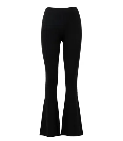 Semicouture Trousers Black In Blue