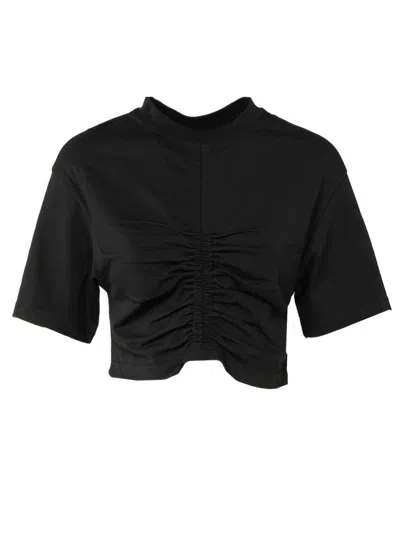 Semicouture Black Cotton T-shirt In Nero