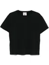 Semicouture Marina Classic Black Cotton T-shirt