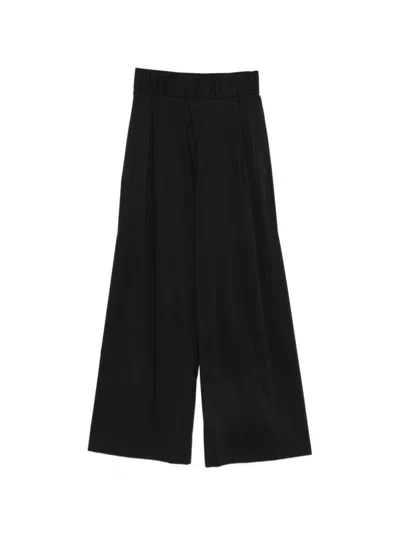 Semicouture Jhonny Cotton Trousers In Black