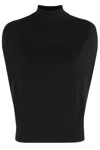 Semicouture Semi Couture Black Wool And Cashmere Sweater In Black