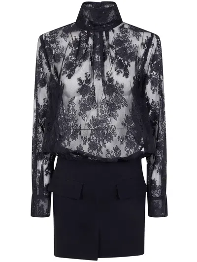 SEMICOUTURE "BLANCA" DRESS,S5WP08 Y690 BLACK