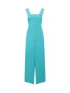 Semicouture Woman Jumpsuit Turquoise Size 6 Acetate, Silk In Green