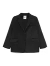 Semicouture Wool Blazer In Grey