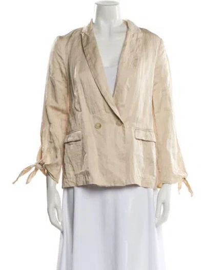 Pre-owned Semicouture Blazer In Neutral