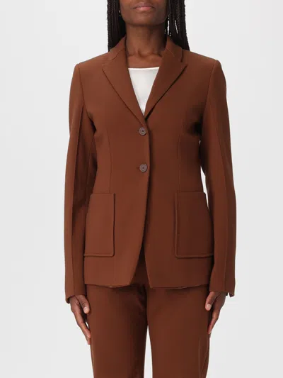 Semicouture Blazer  Woman Color Brick Red In Brown