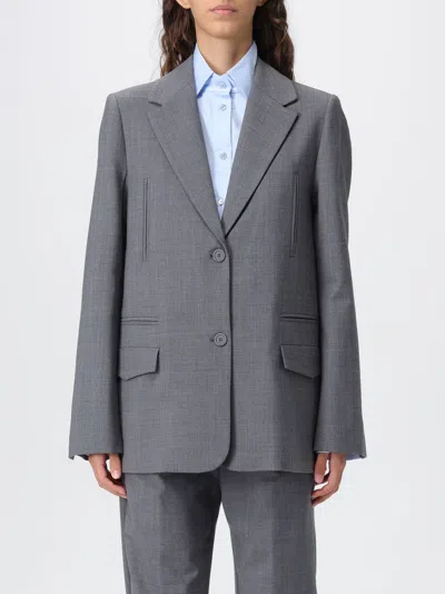 SEMICOUTURE BLAZER SEMICOUTURE WOMAN COLOR GREY,H41499020