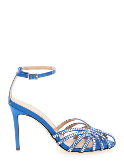 SEMICOUTURE BLUE ANKLE STRAP HEELS