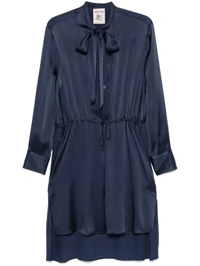 Semicouture Blue 'rossana' Short Dress