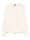 Semicouture Translucent Blouse In White