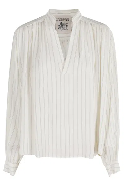 Semicouture Semi Couture Margherita Blouse In Gray