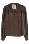 Semicouture Semi Couture Margherita Blouse In Brown
