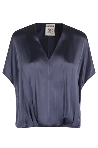 Semicouture Blusa In Midnight
