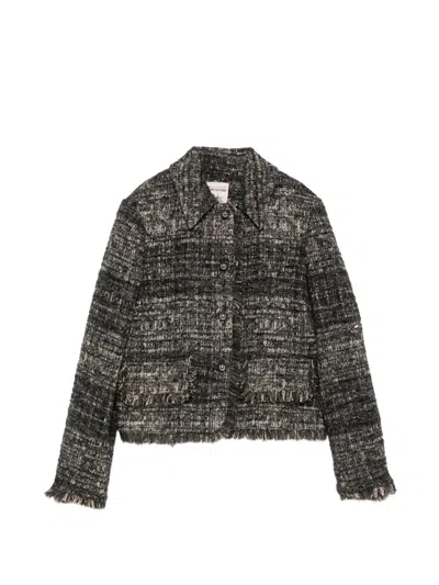 Semicouture Orietta Short Jacket In Gray
