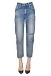 Semicouture Boyfriend Jeans In Denim