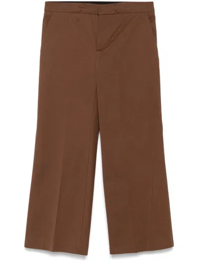 SEMICOUTURE BROWN AMANDINE TROUSERS