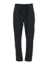 Semicouture 'buddy' Black Pants With Elastic Drawstring Waist