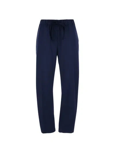 Semicouture Semi Couture Buddy Drawstring Waist Pants In Blue