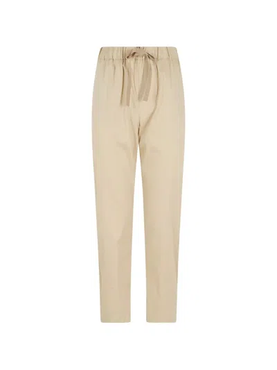 Semicouture Buddy Drawstring-waist Trousers In Neutral