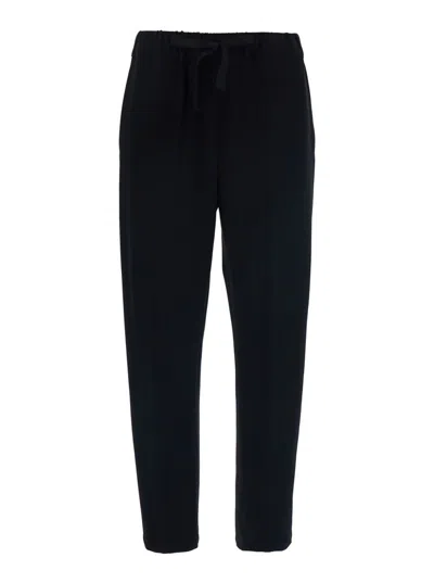 Semicouture Straight-leg Casual Pants In Black