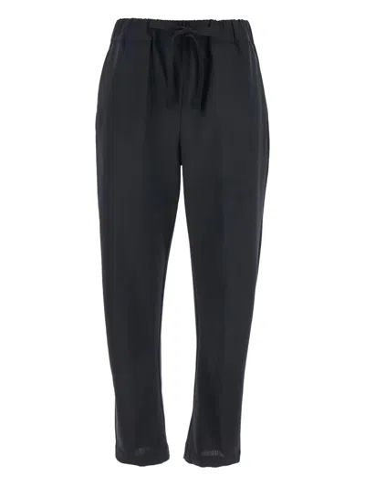 Semicouture Buddy Pleated Trousers In Black