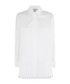 Semicouture Button-down Long-sleeved Shirt In White
