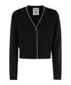 Semicouture Semi Couture Semi Couture Cardigan With Clarinda Pattern In Black