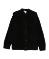 Semicouture Button Long-sleeved Sweater In Black