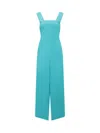 Semicouture Tuta Blanche Dress In Green