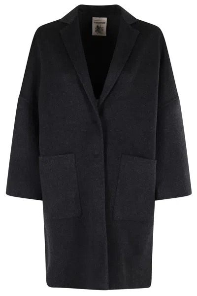 Semicouture Single-breasted Coat In Black